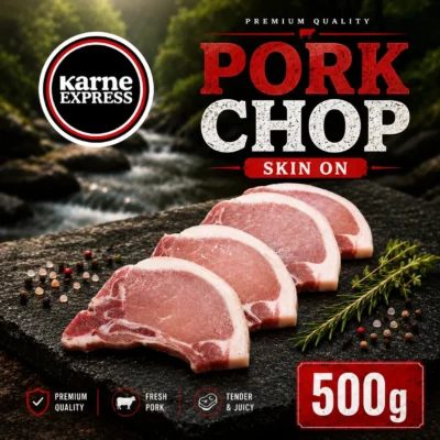 Pork Chop Skin On (500g)