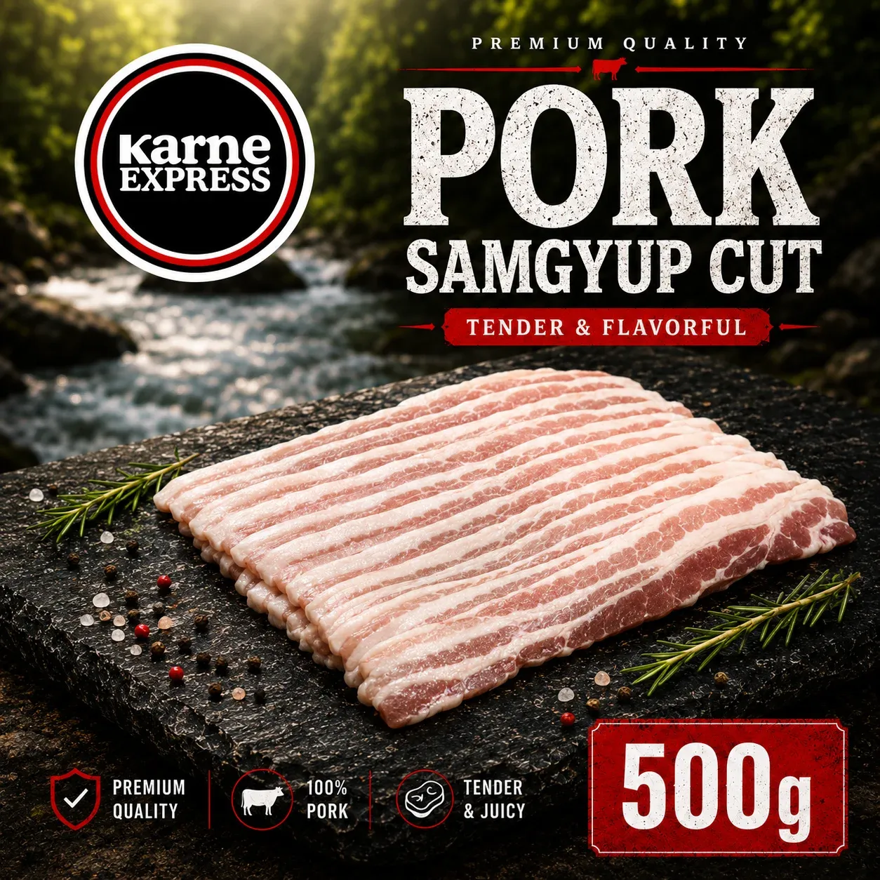 Pork Samgyup Cut (500g)
