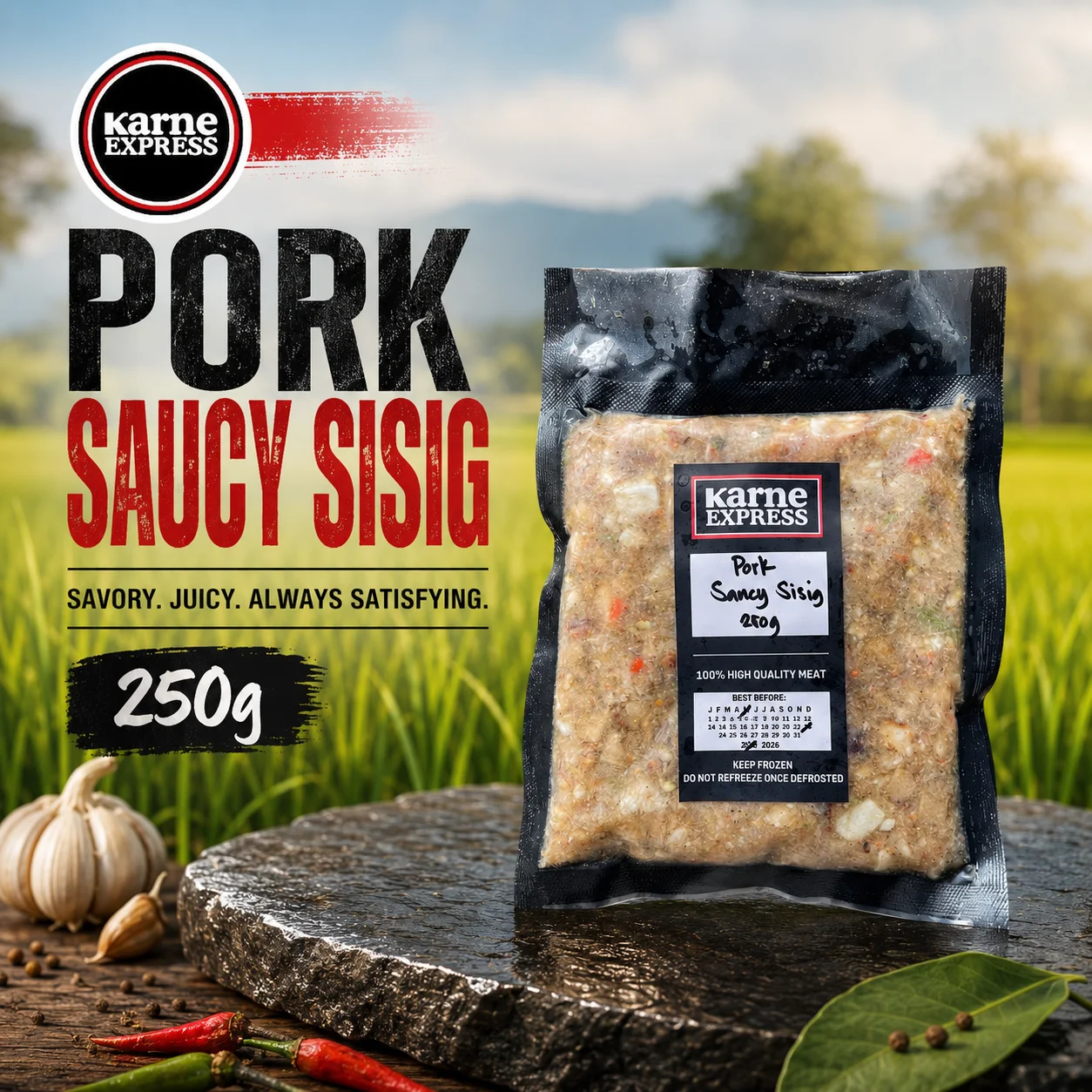 Pork Saucy Sisig (250g)